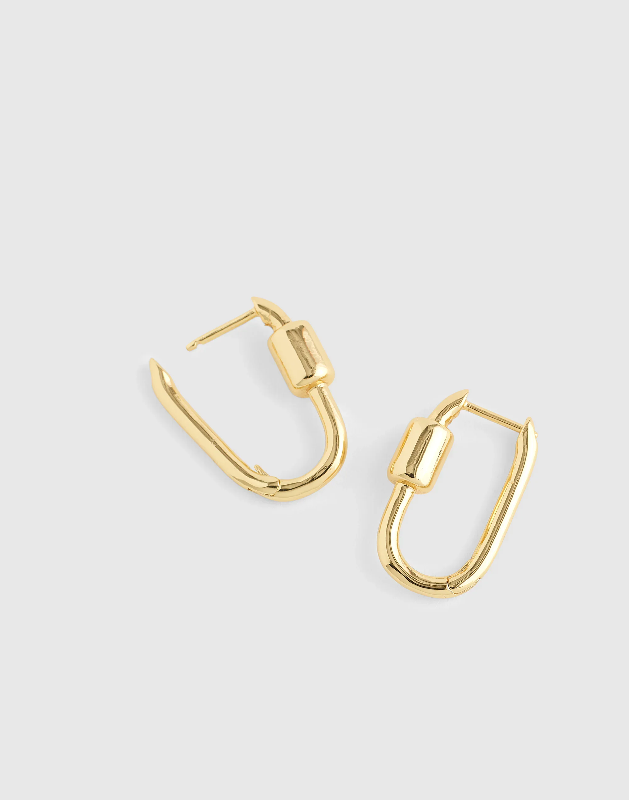 Carabiner Hoop Earrings - 1
