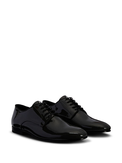 Giuseppe Zanotti patent-leather lace-up loafers outlook