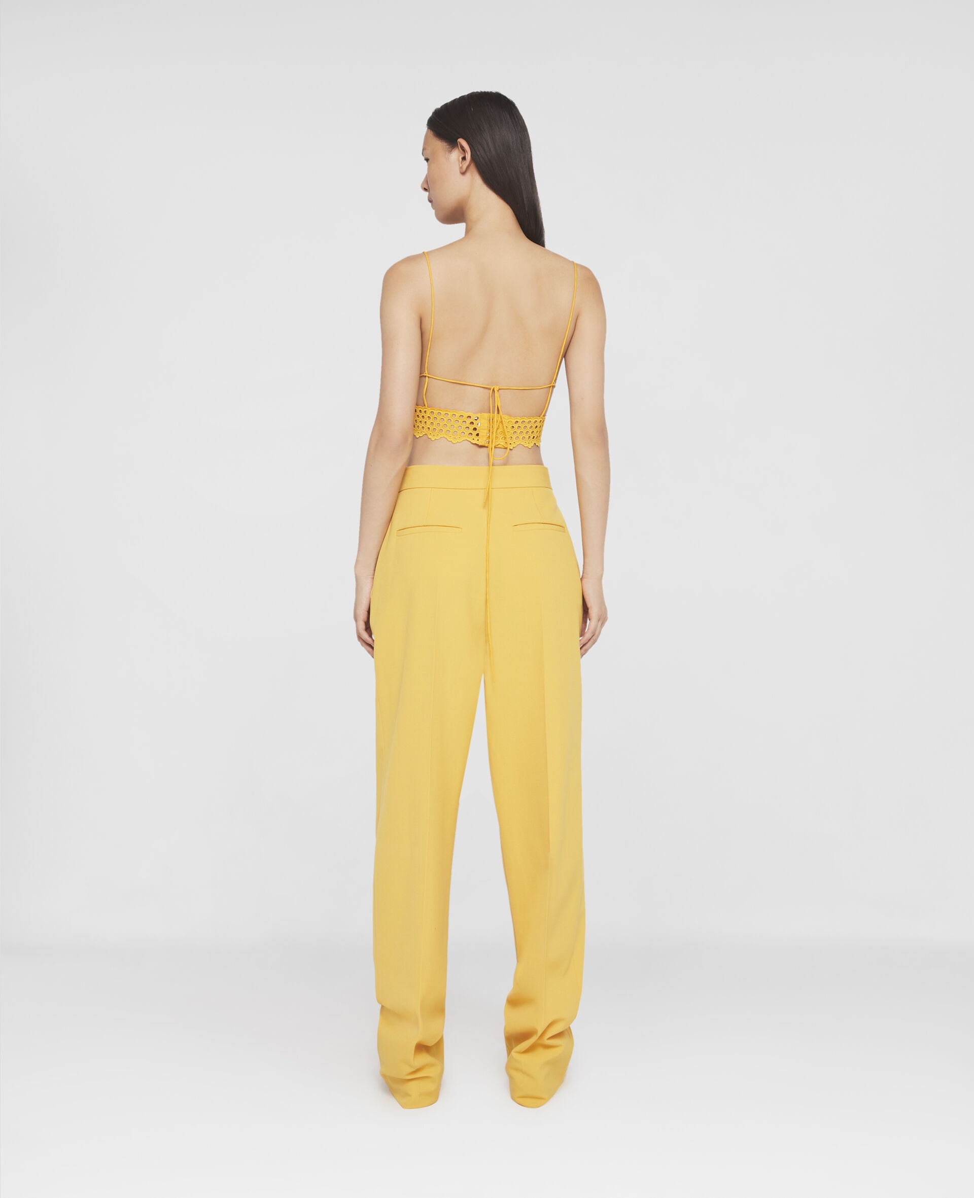Pleat Front Straight Leg Trousers - 3