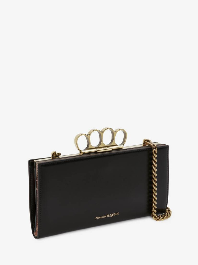 The Four Ring Case With Chain in Black 2