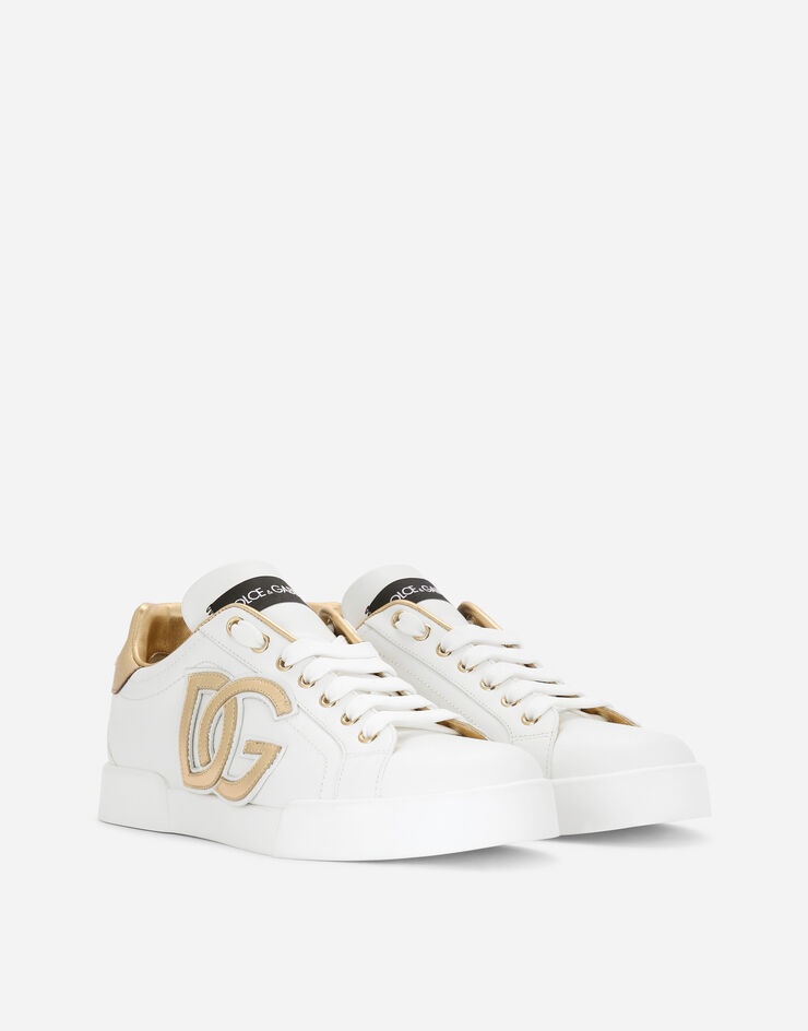 Calfskin Portofino sneakers with DG logo - 2