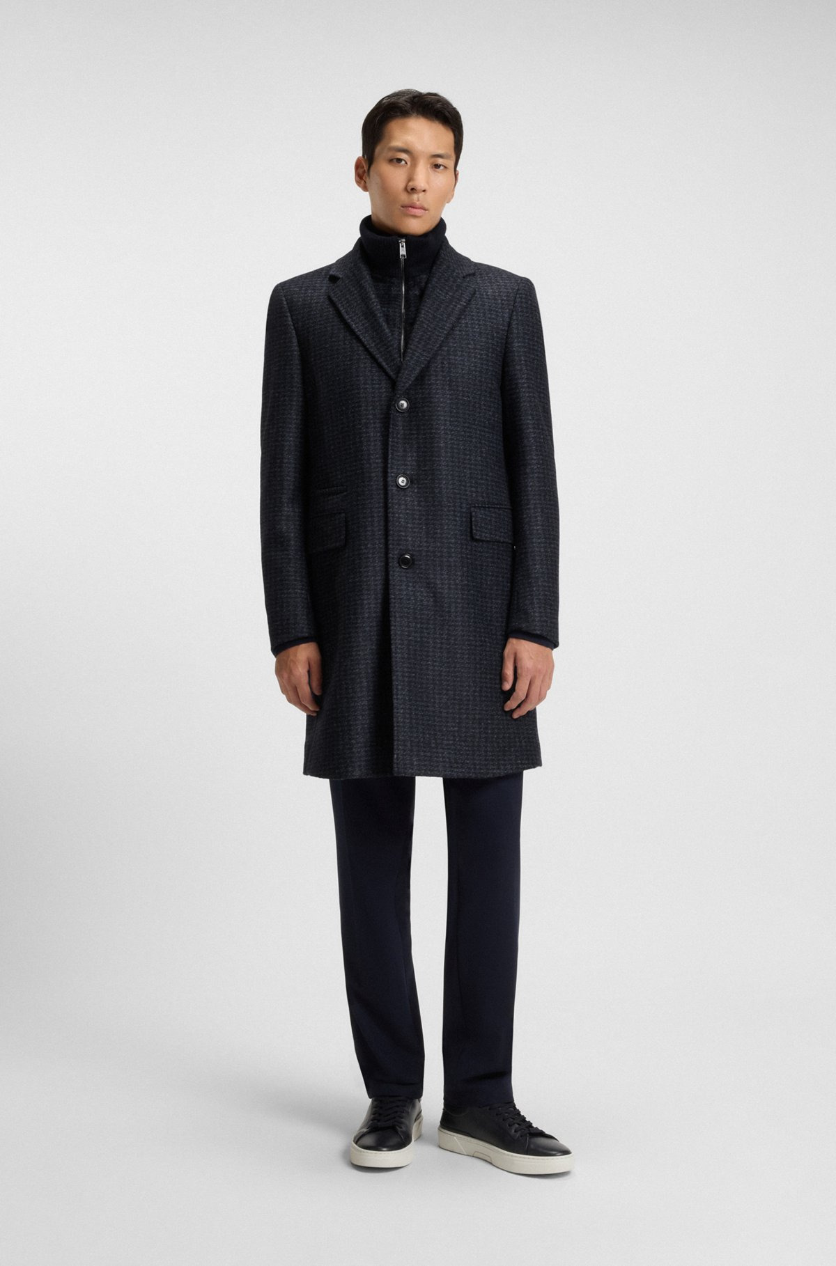 SLIM-FIT COAT WITH DETACHABLE INNER - 2