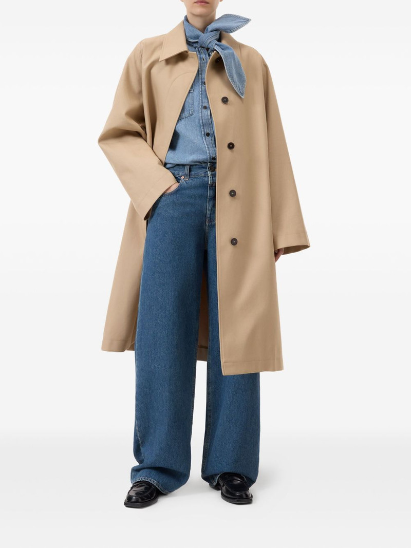 CLOSED cotton trench coat outlook