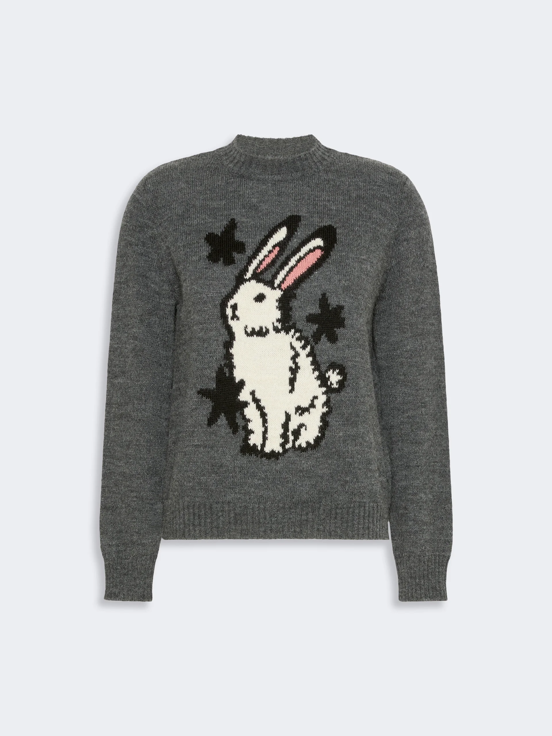 NITRA Alpaca and wool-blend yarn sweater - MEDIUM GREY - 1