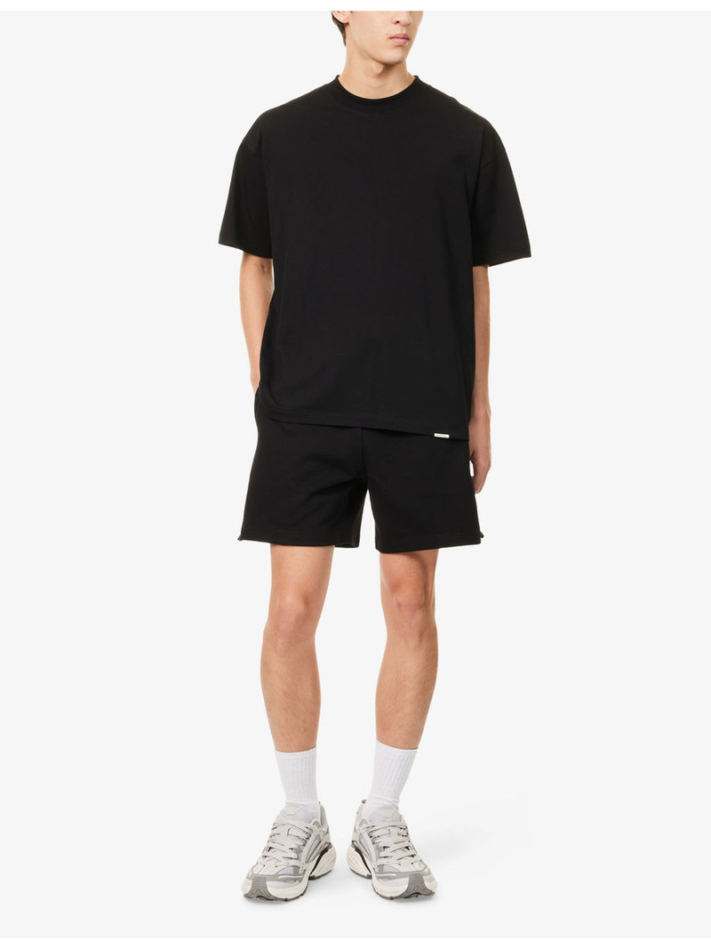 REPRESENT Initial Logo-Print Cotton Sweat Shorts outlook