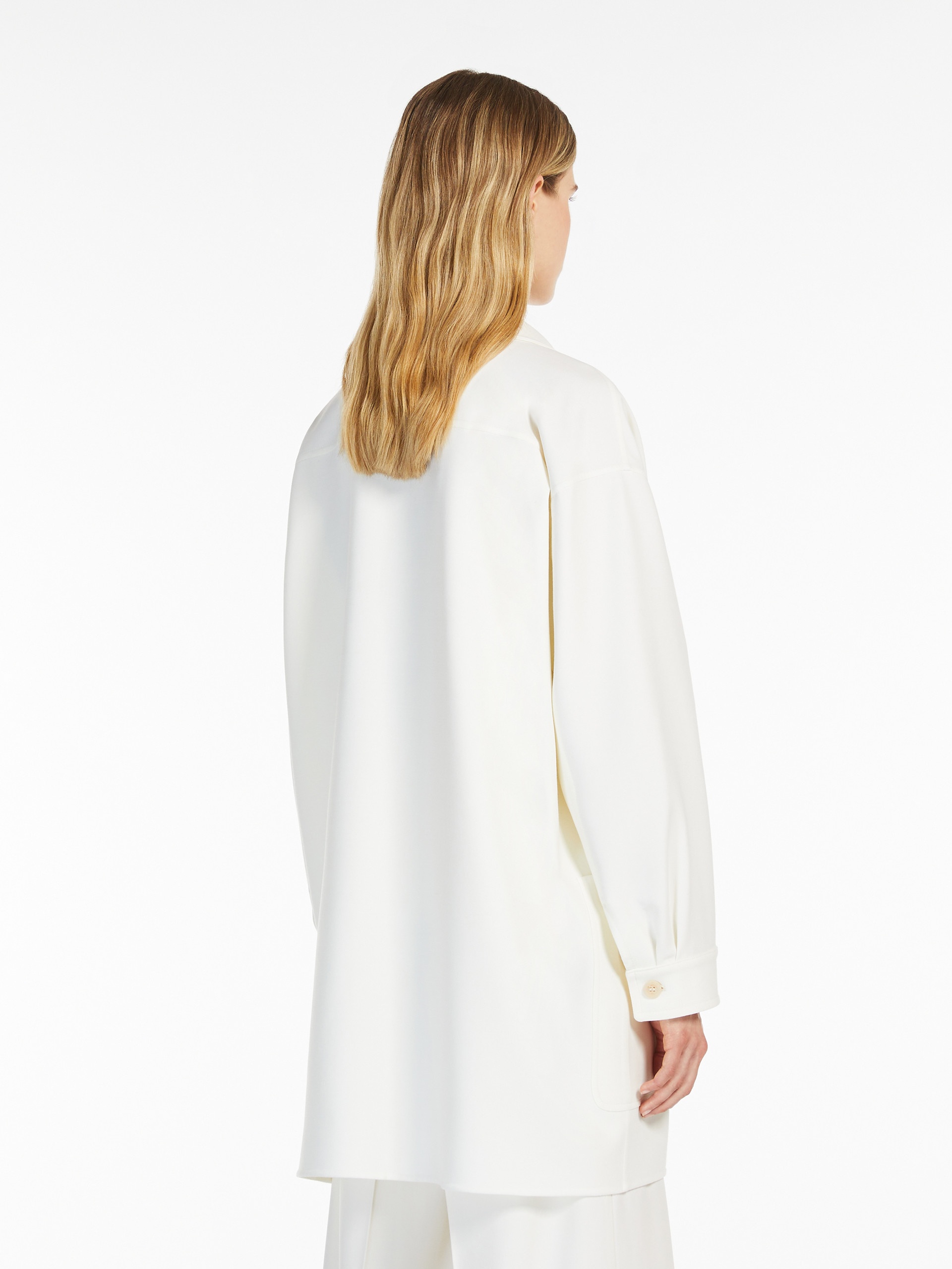 ORLAYA Oversize stretch-wool canvas jacket - 4