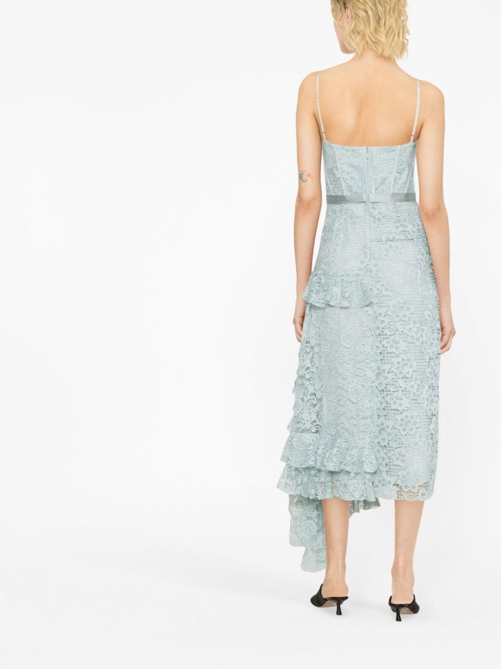 Melora asymmetric lace dress - 3