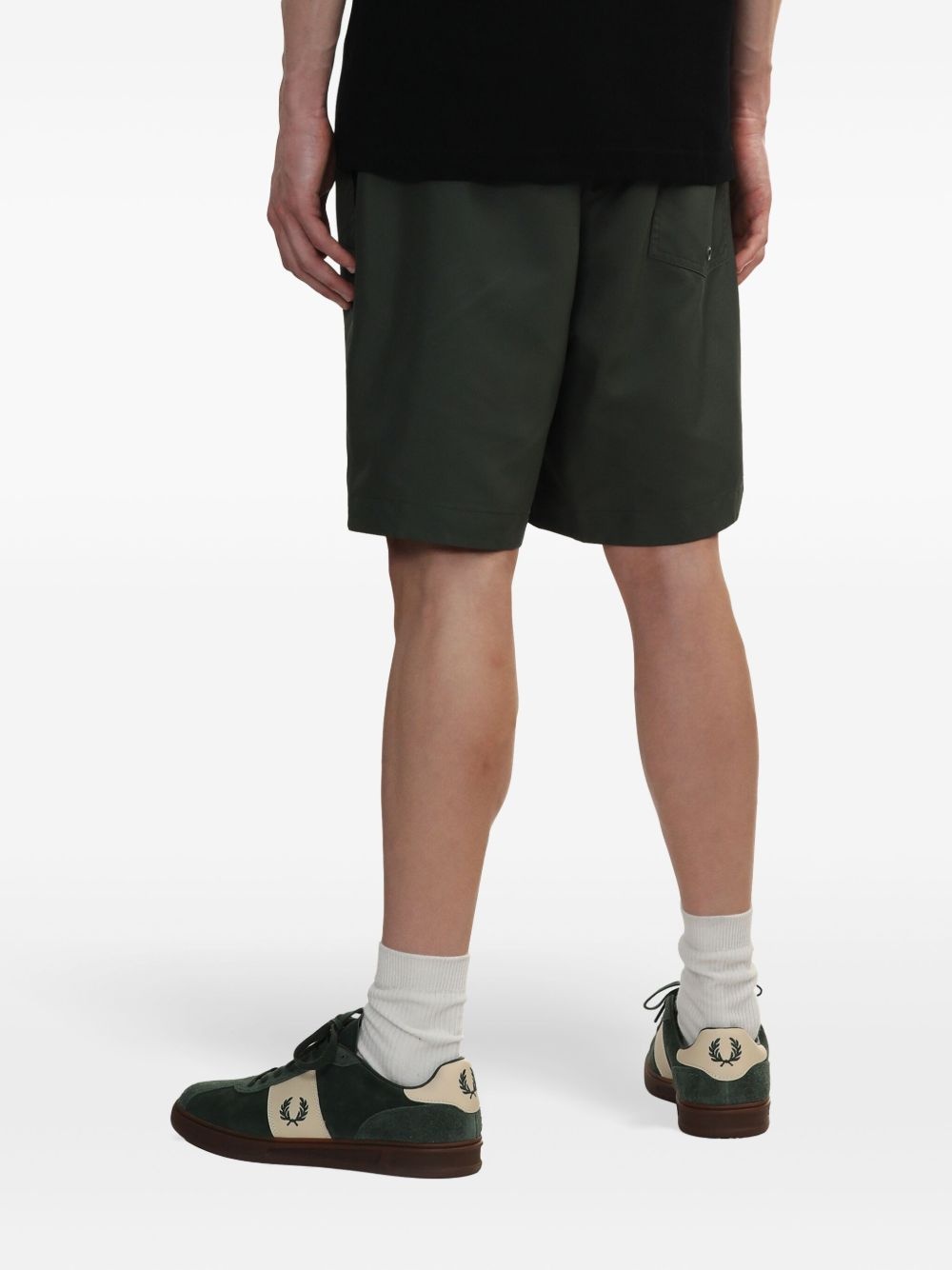 logo-embroidered shorts - 4