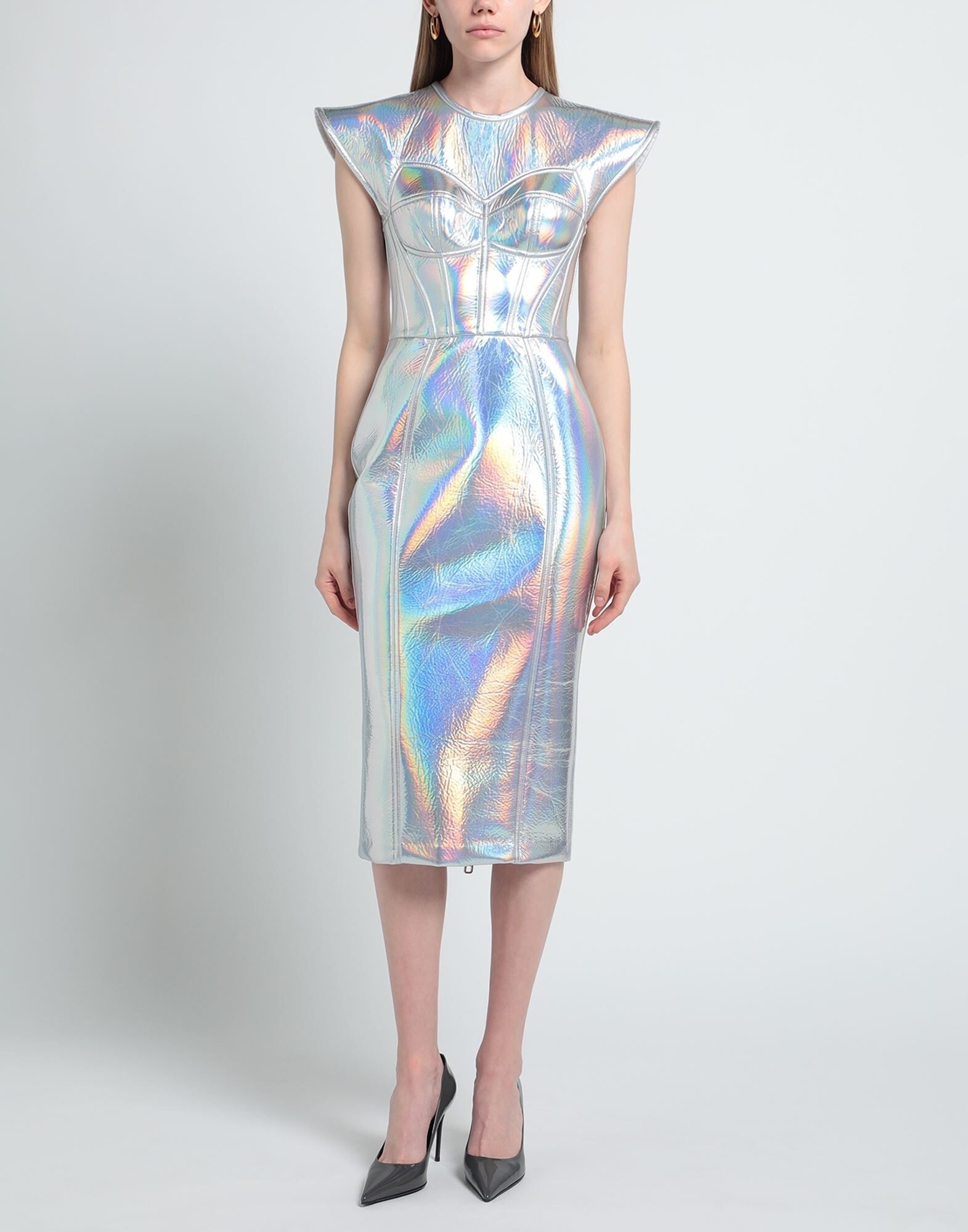 Silver Women's Midi Dress - 3