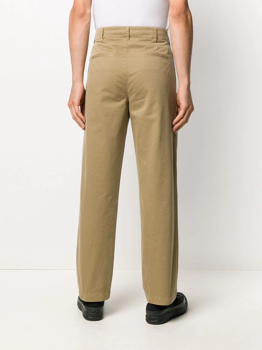 logo-print straight-leg chinos - 4