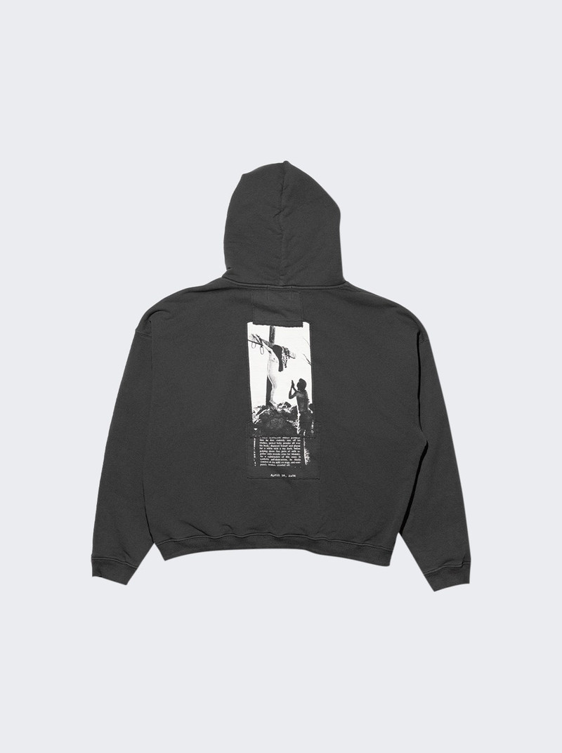 Enfants Riches Déprimés Artist Defends Baggy Assemblage Zip Hoodie Faded Black outlook