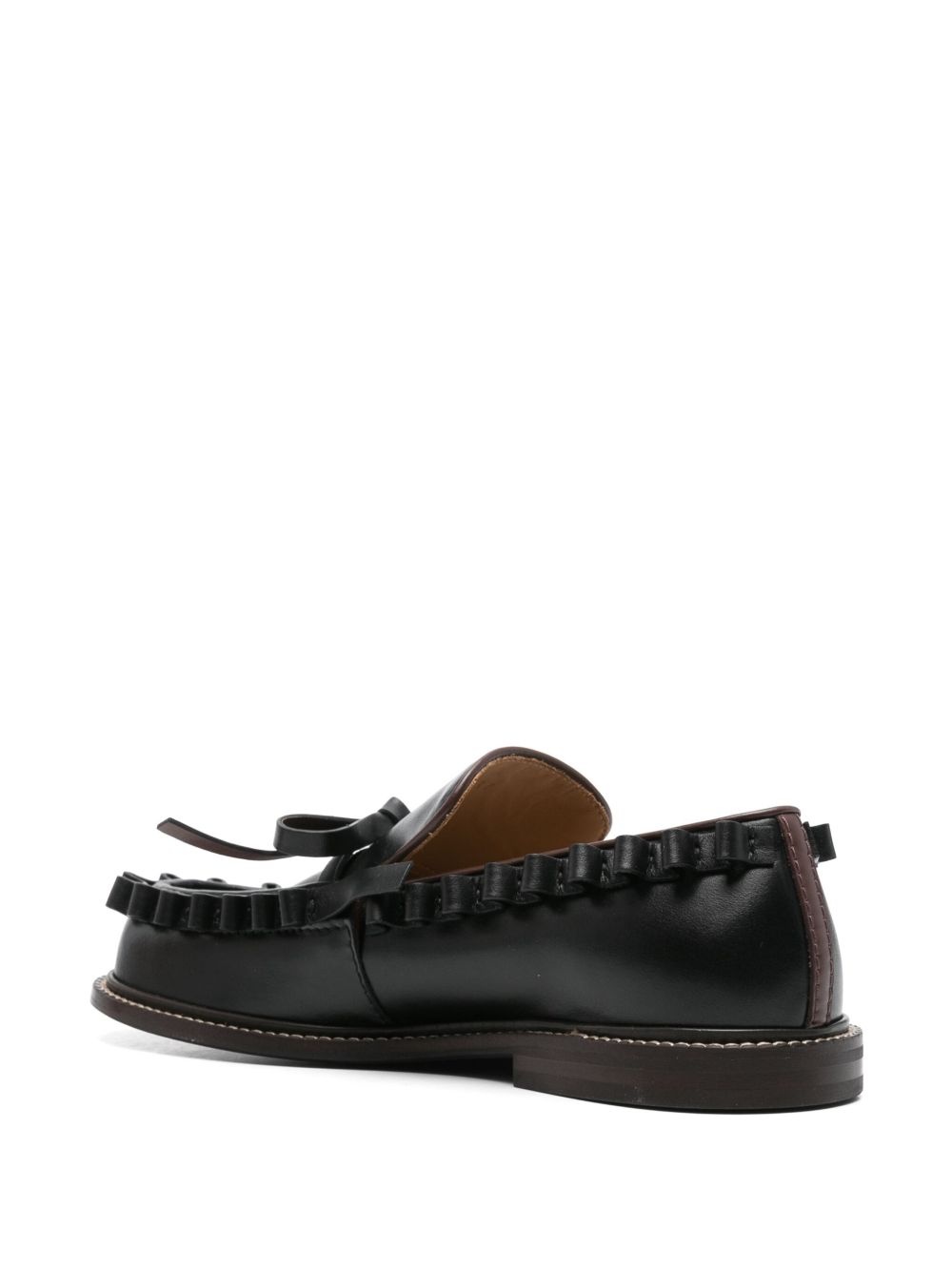 ruffle-detail loafers - 3
