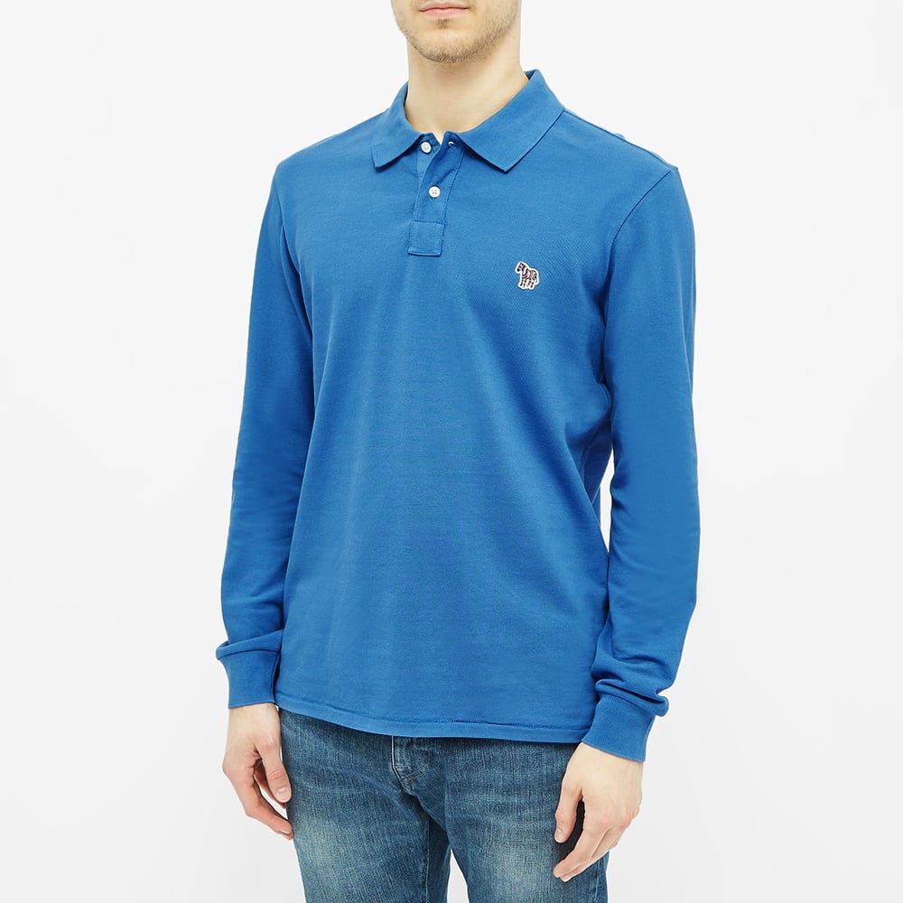 Paul Smith Long Sleeve Zebra Polo - 3