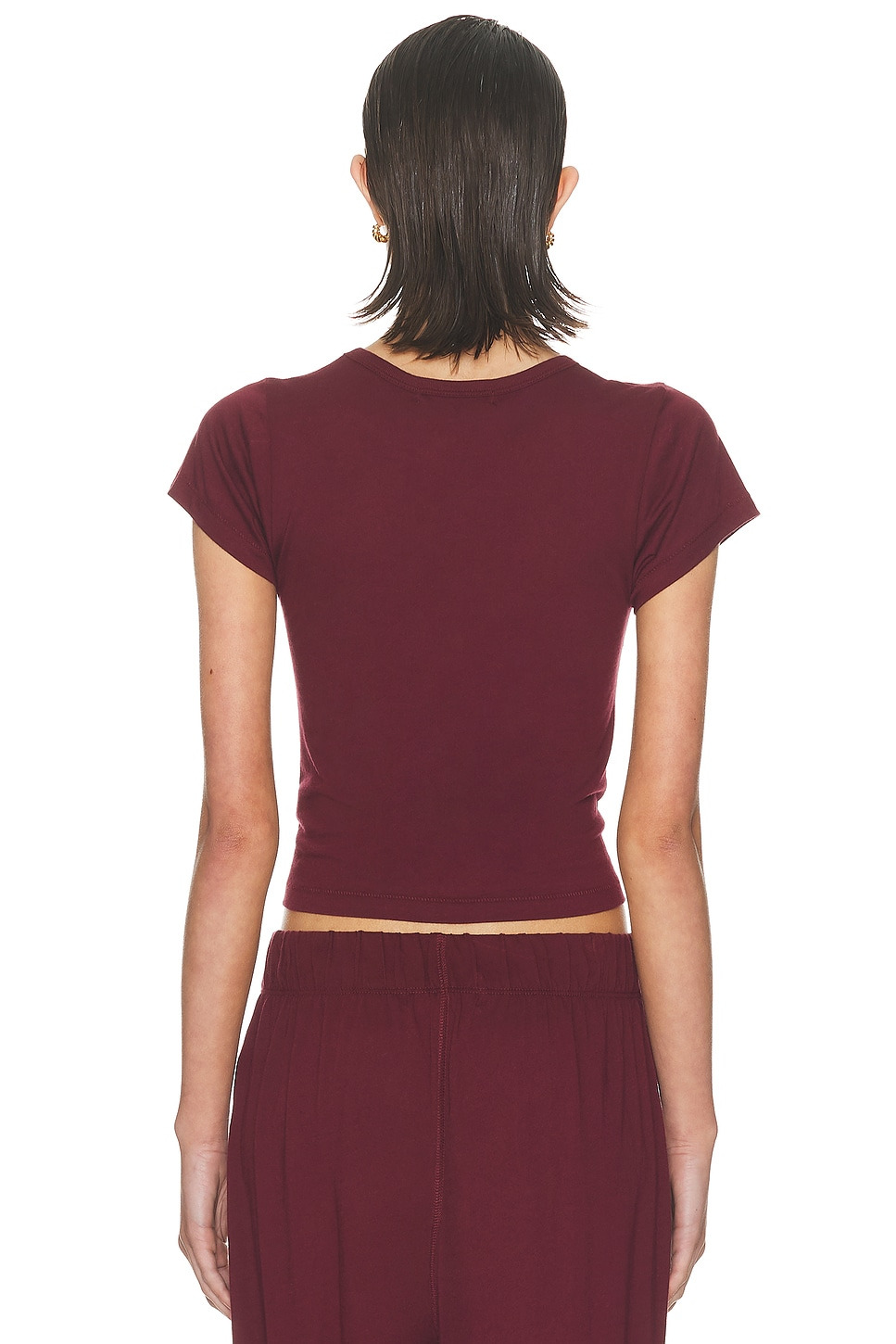 Short Sleeve Cotton Modal Baby Tee - 3