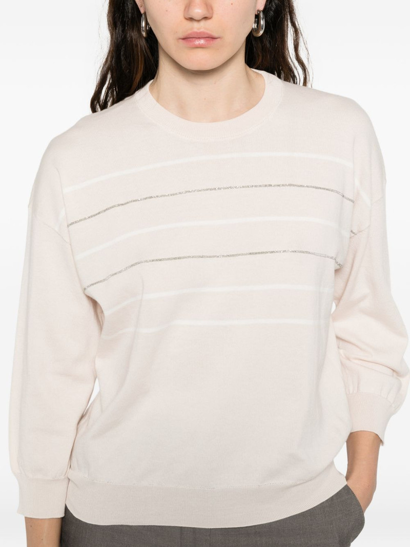 striped crew-neck T-shirt 5