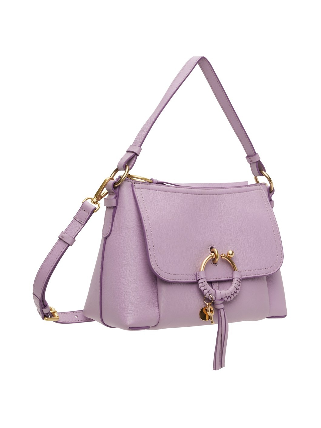 Purple Small Joan Crossbody Shoulder Bag - 2