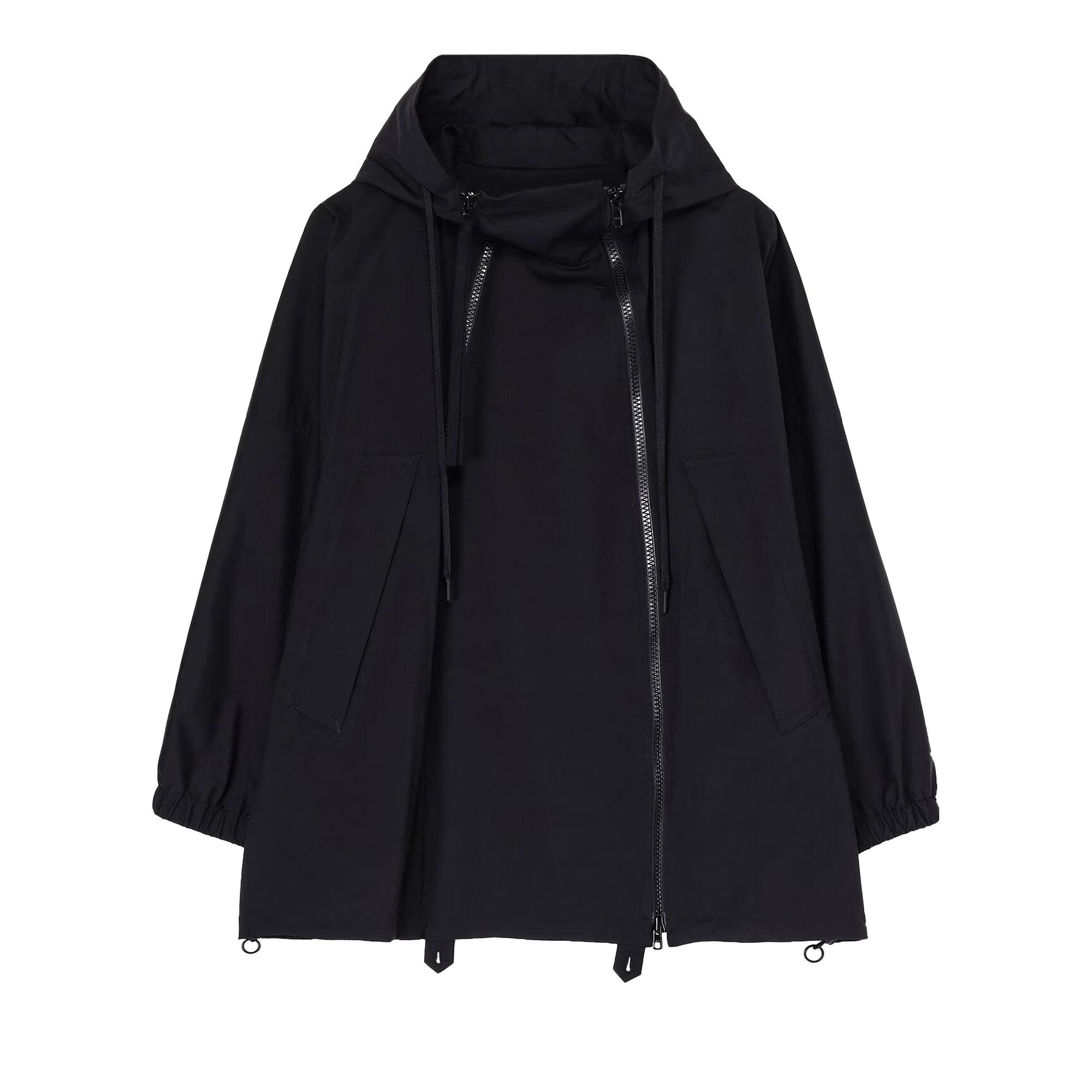 Yohji Yamamoto Regulation Double Zip Hoodie 'Black' - 1