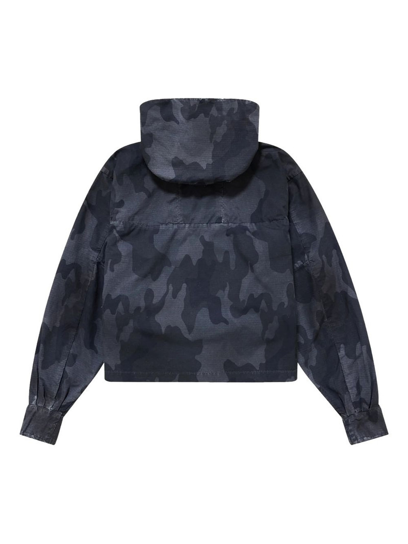 424 cropped camouflage parka outlook