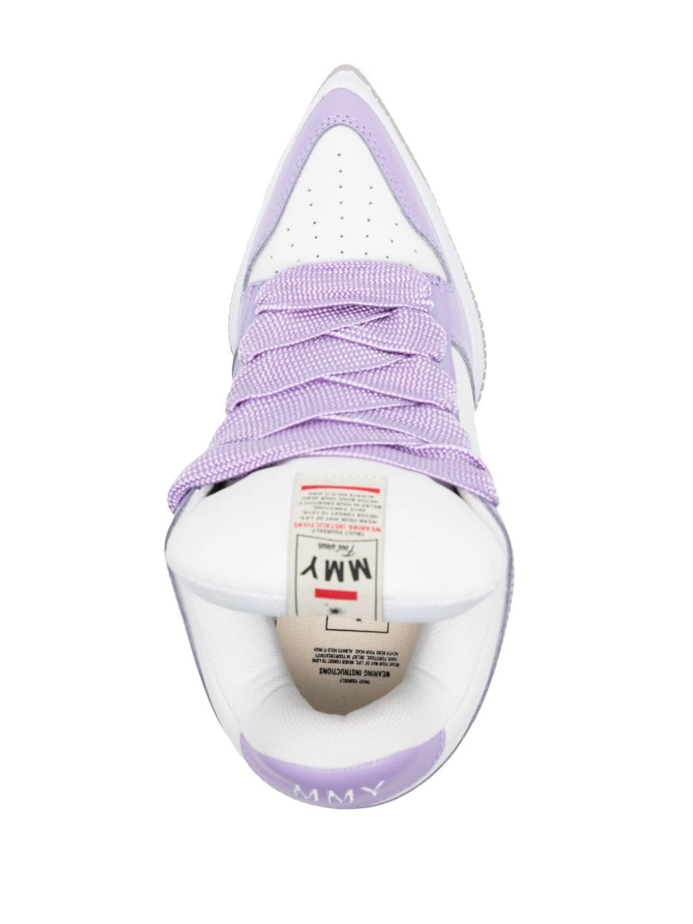 Rosy pointed-toe puffer sneakers - 4