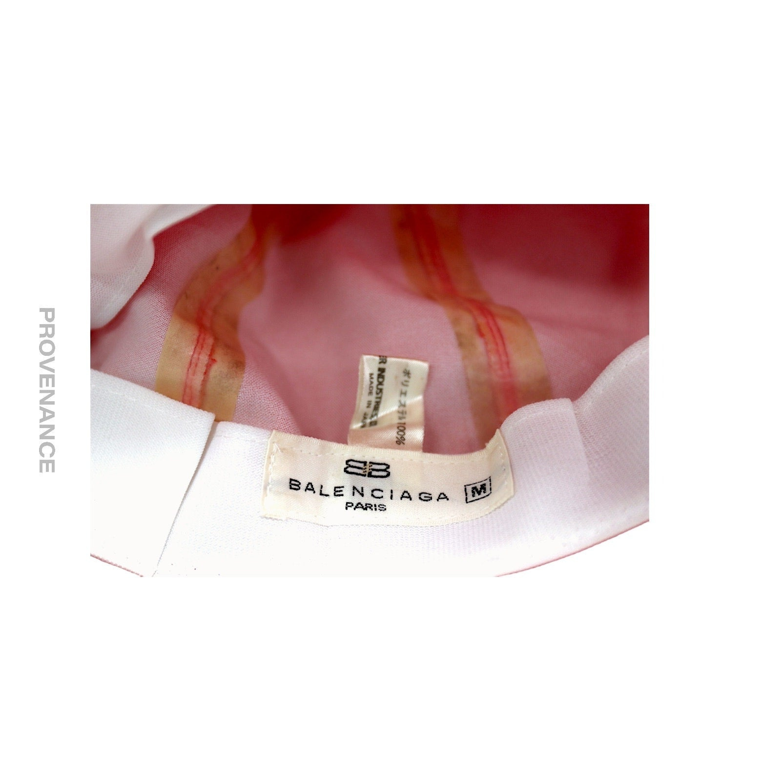Balenciaga BB Logo Embroidered Bucket Hat - Red - 6
