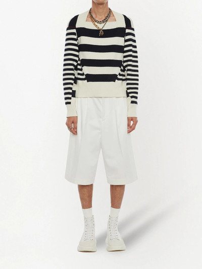 Alexander McQueen striped boat-neck jumper outlook