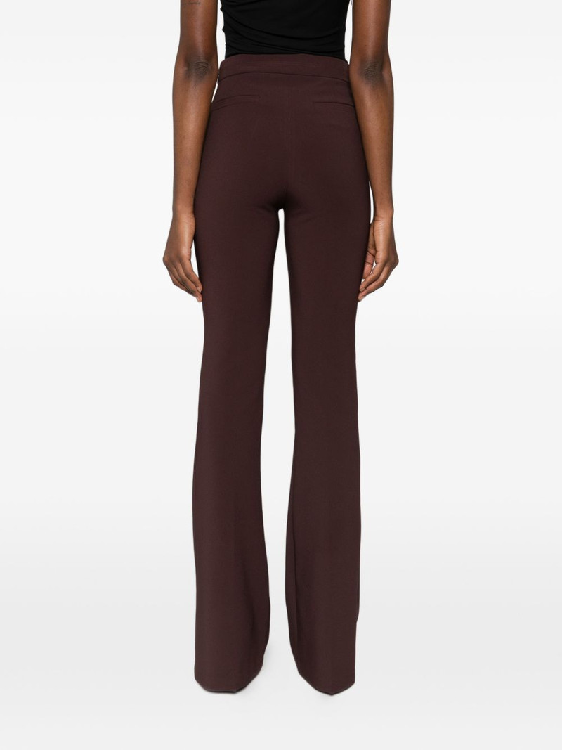 crepe flared trousers 4