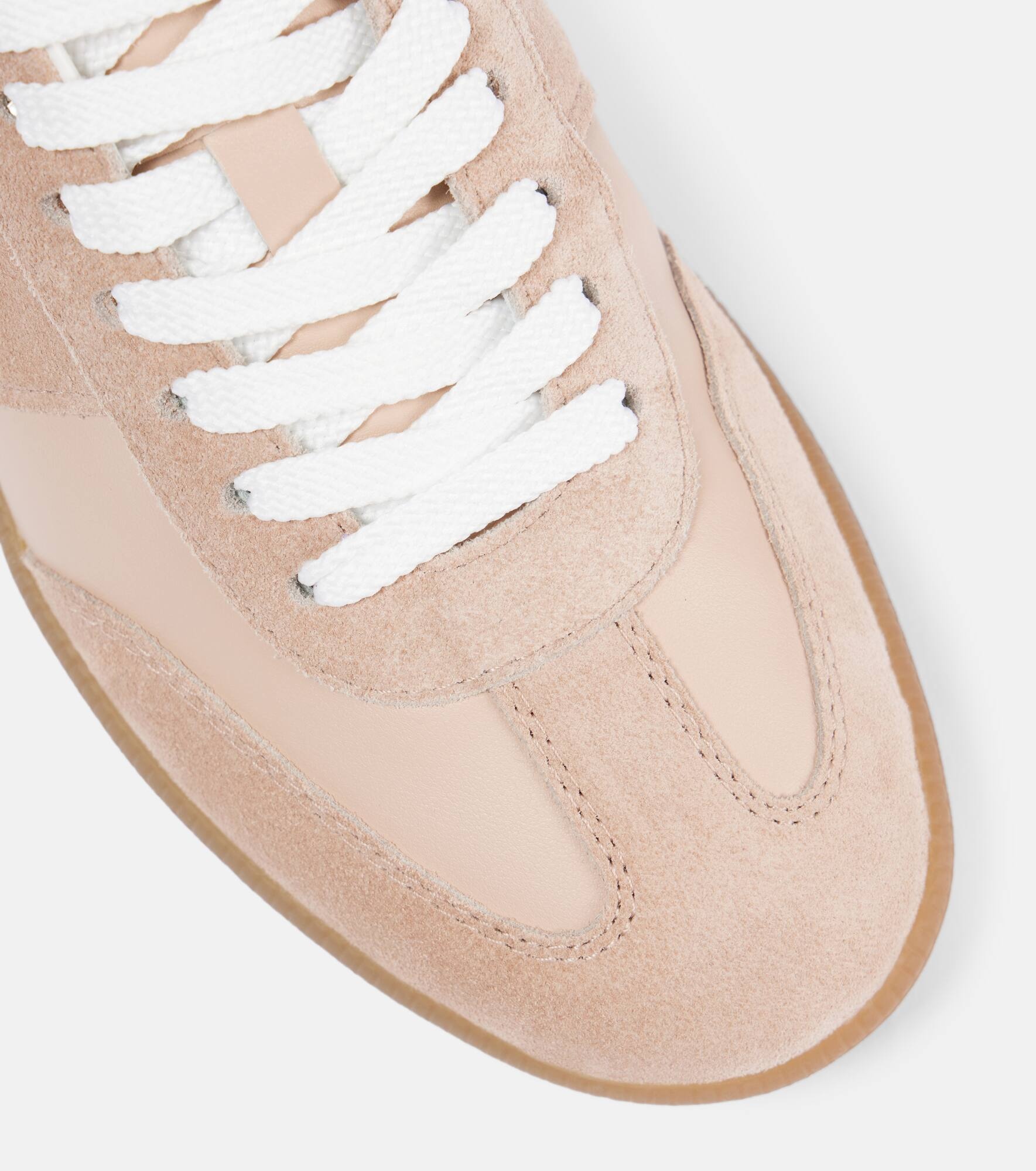 Tabs leather and suede sneakers - 5