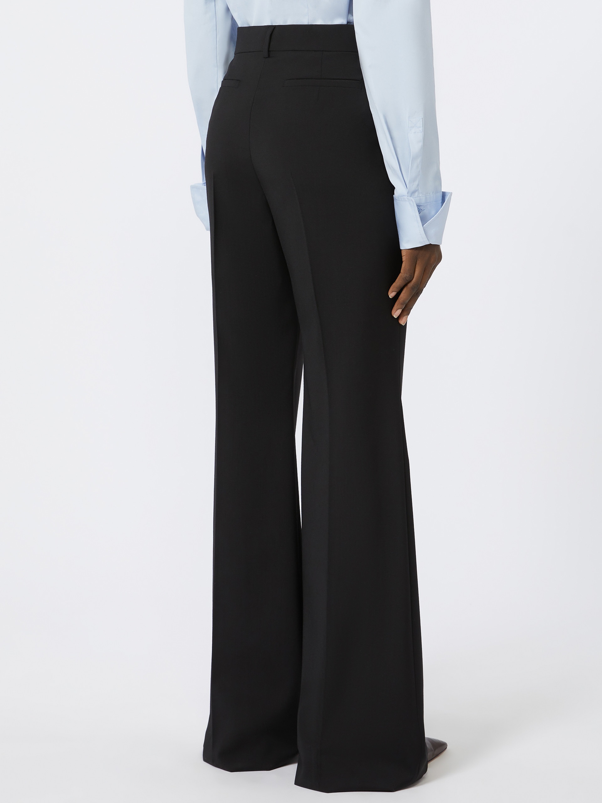 HANGAR Flared stretch wool trousers - 4