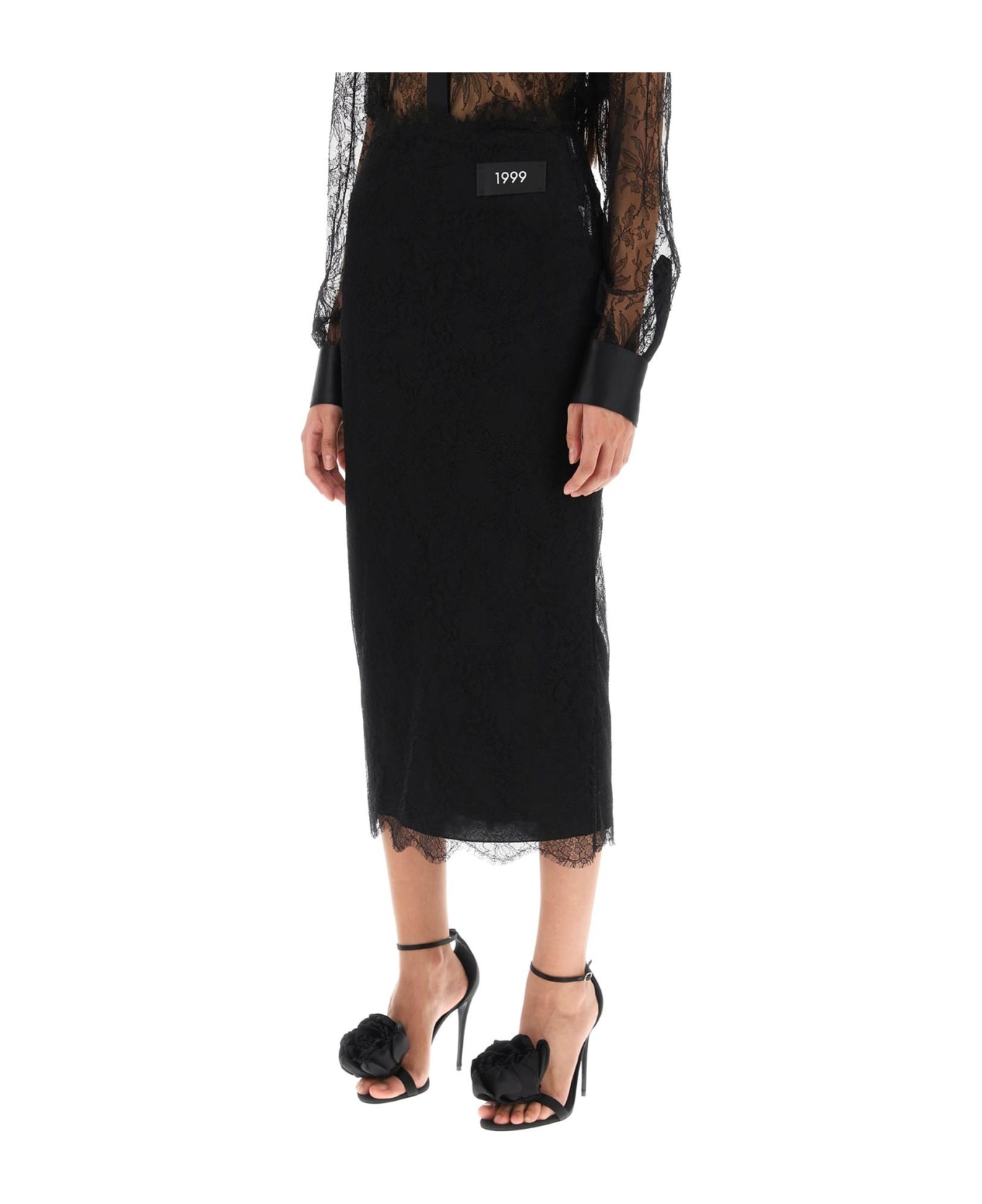 Lace Pencil Skirt - 3