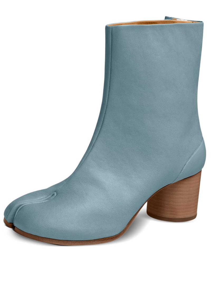 Tabi split-toe cylindrical-heel boots 1