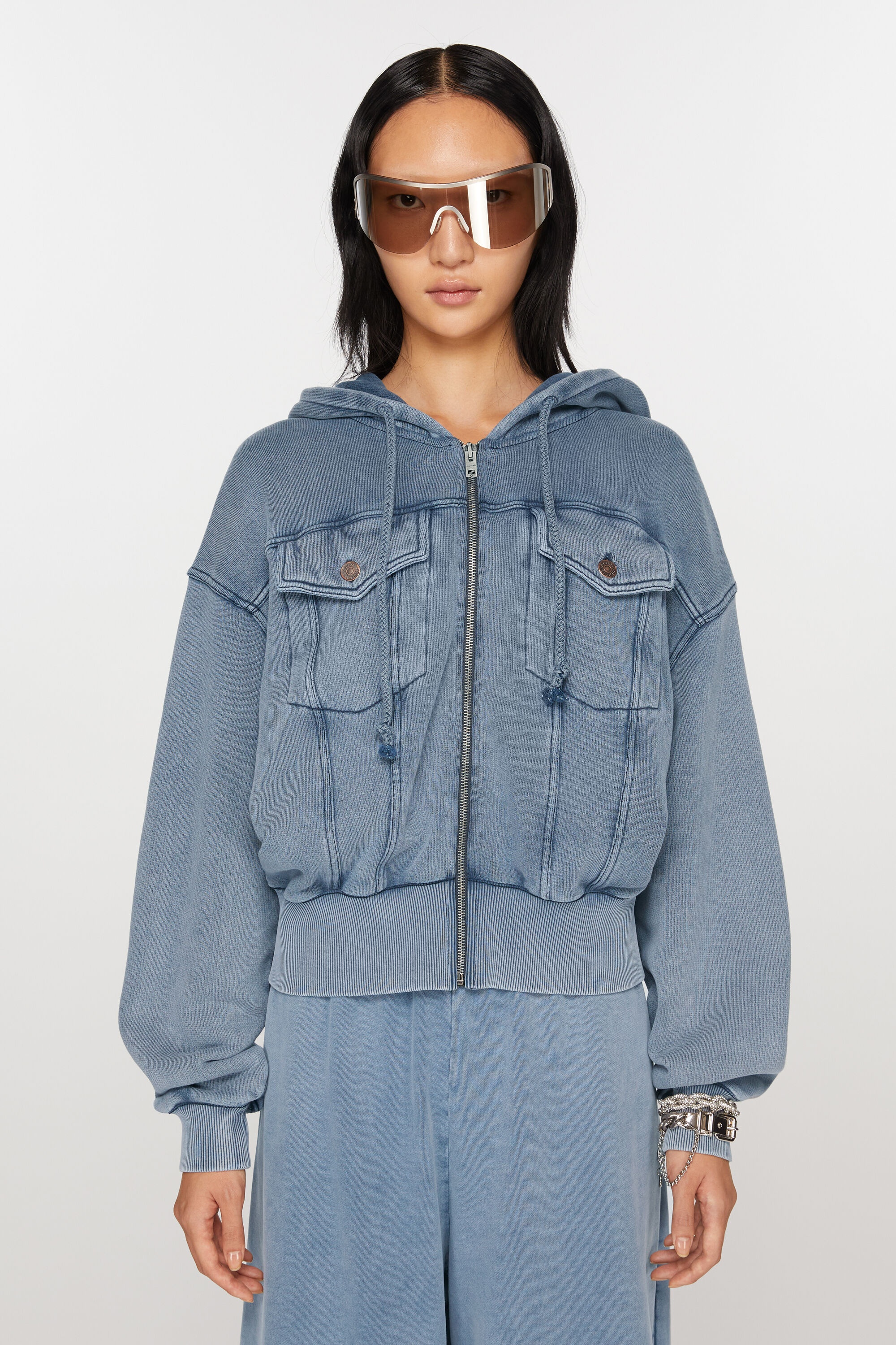 Hooded jacket - Ocean blue - 2