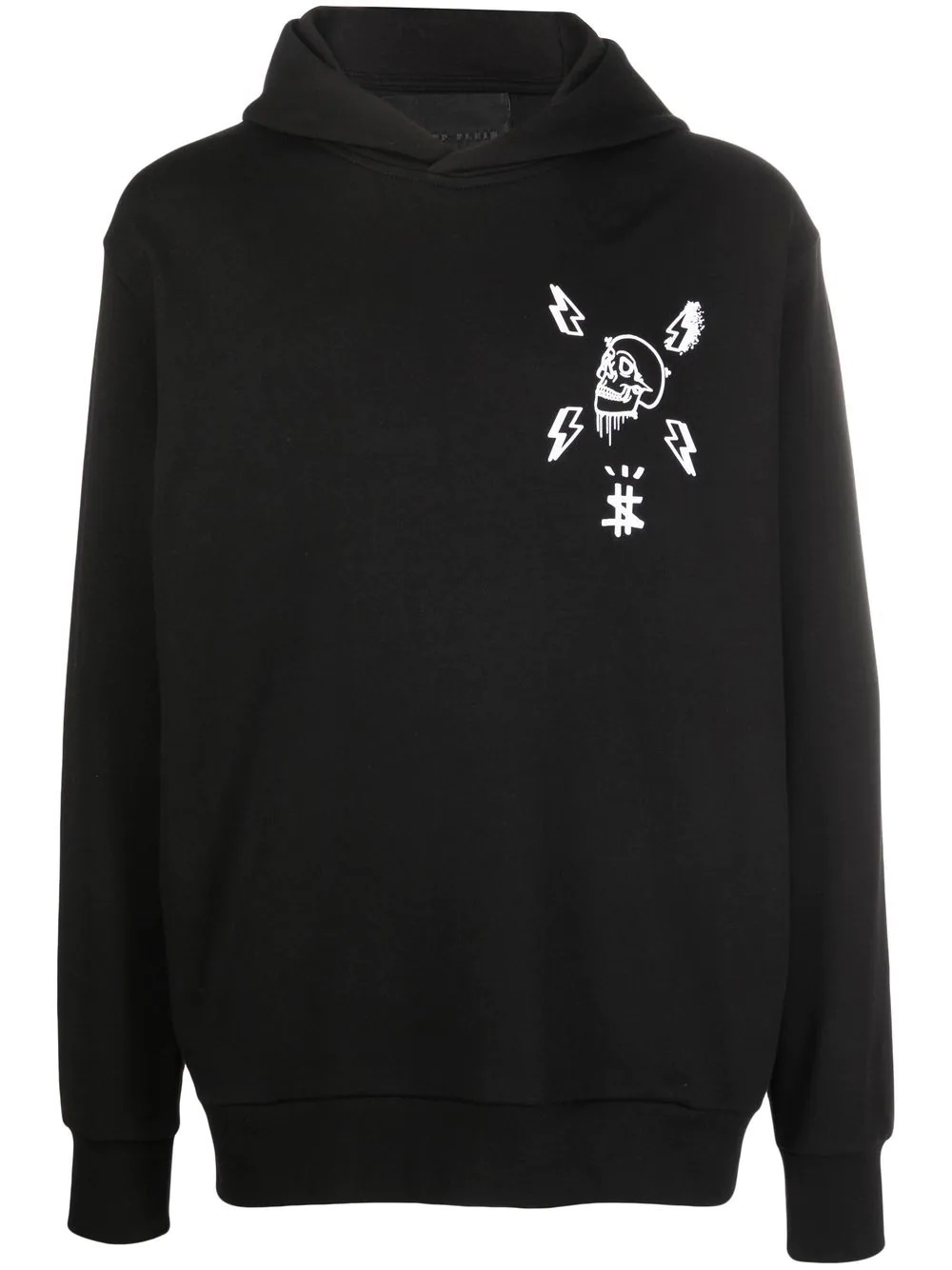 skull graphic-print hoodie - 1