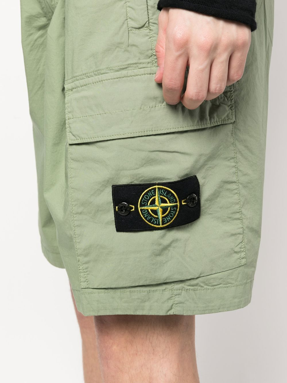 side logo-patch bermuda shorts - 5