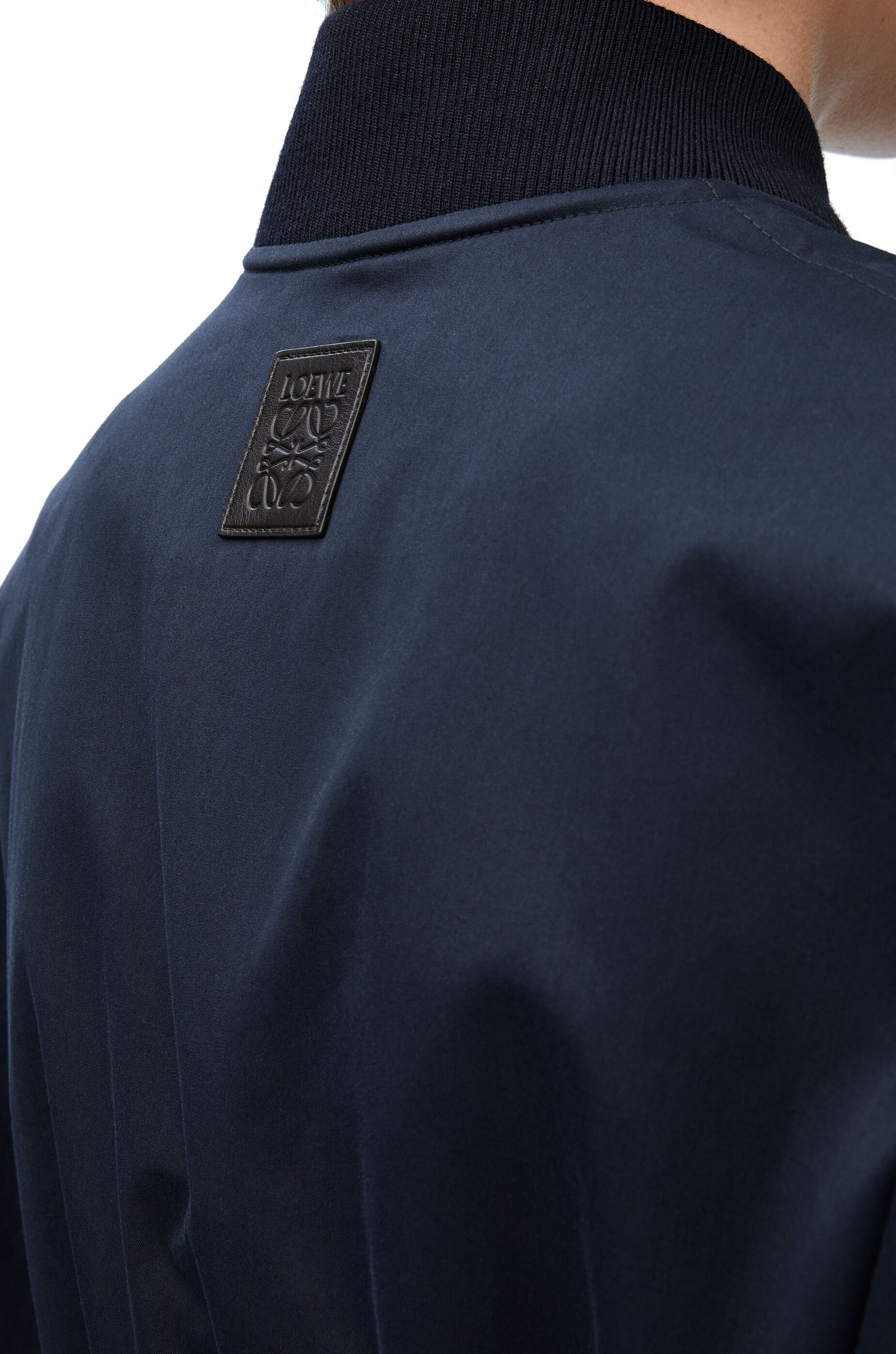 Bomber jacket in cotton and silk - 8