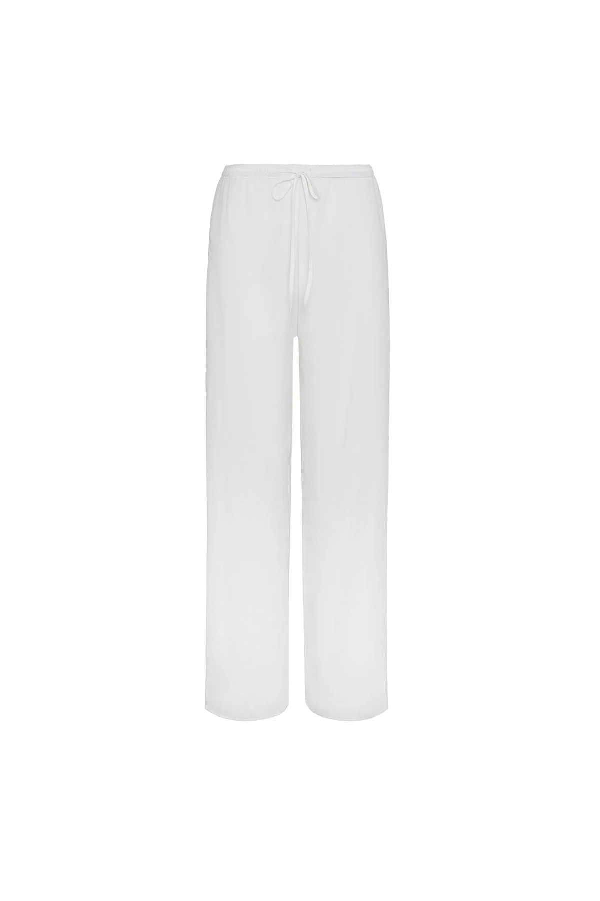 The Pant: Cotton Voile White - 1