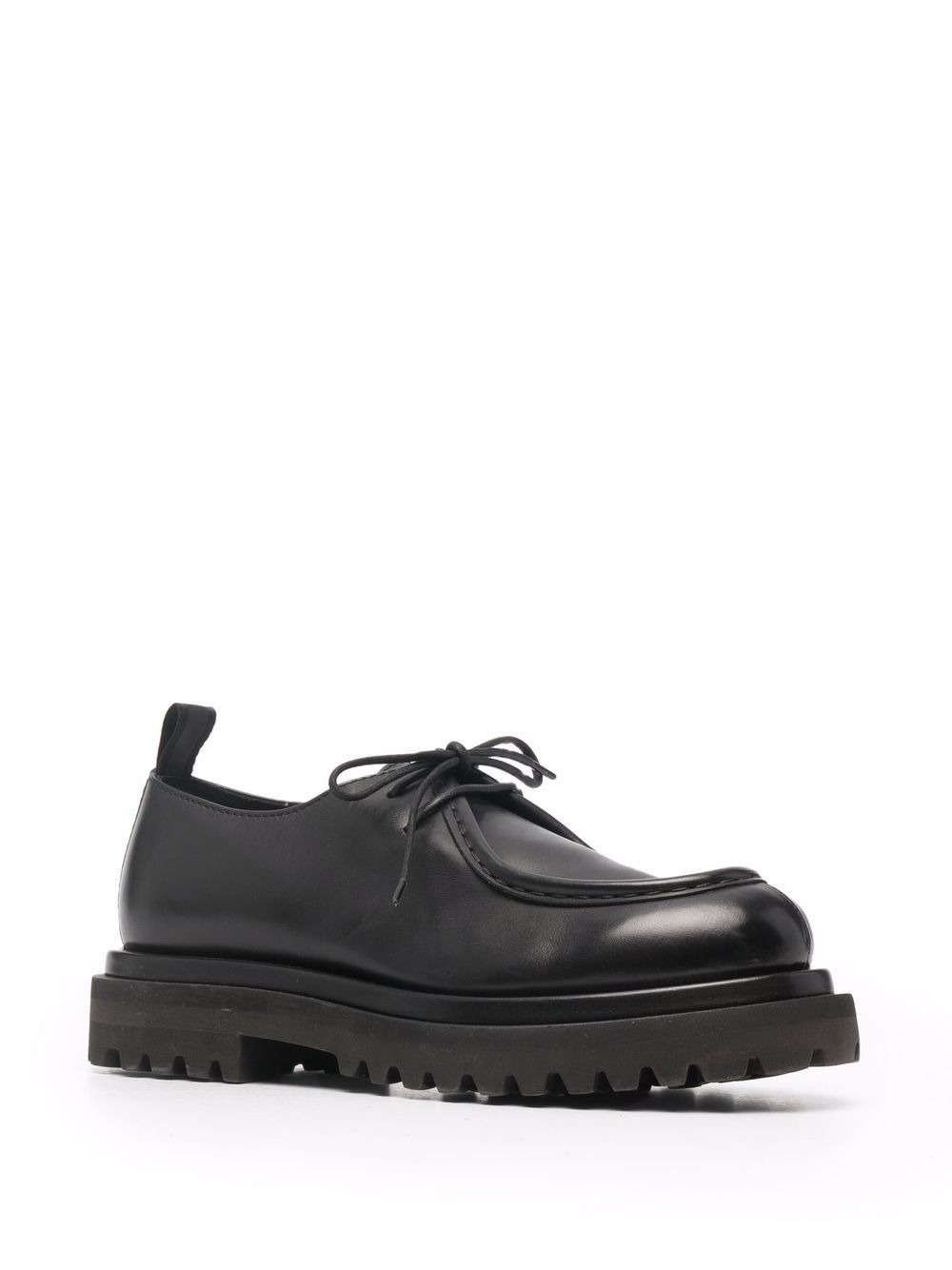 polished calf leather Derby shoes - 2