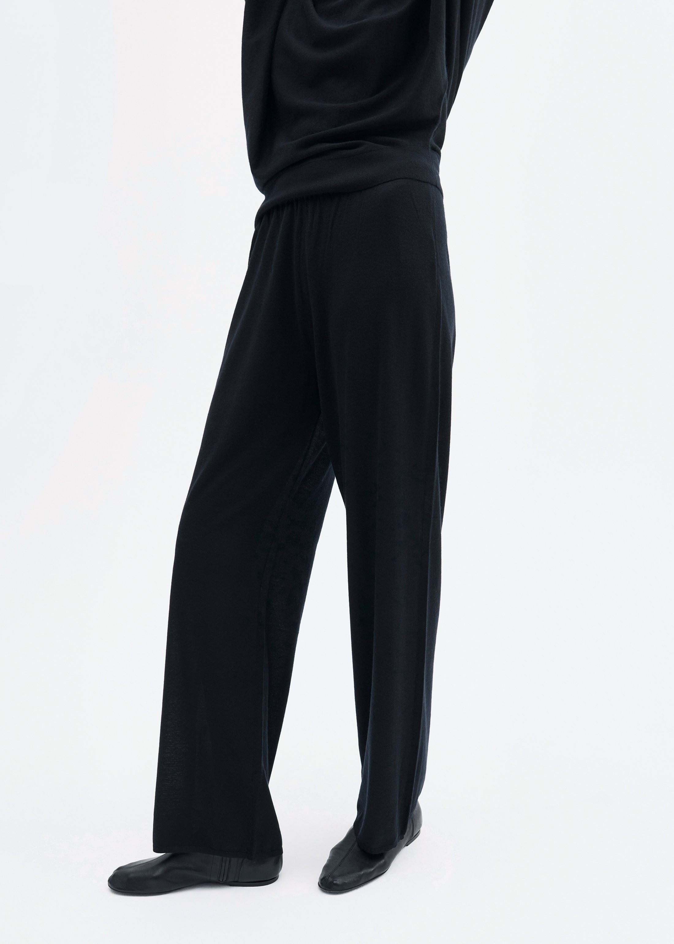 Pull Up Pant in Fine Cashmere - 2