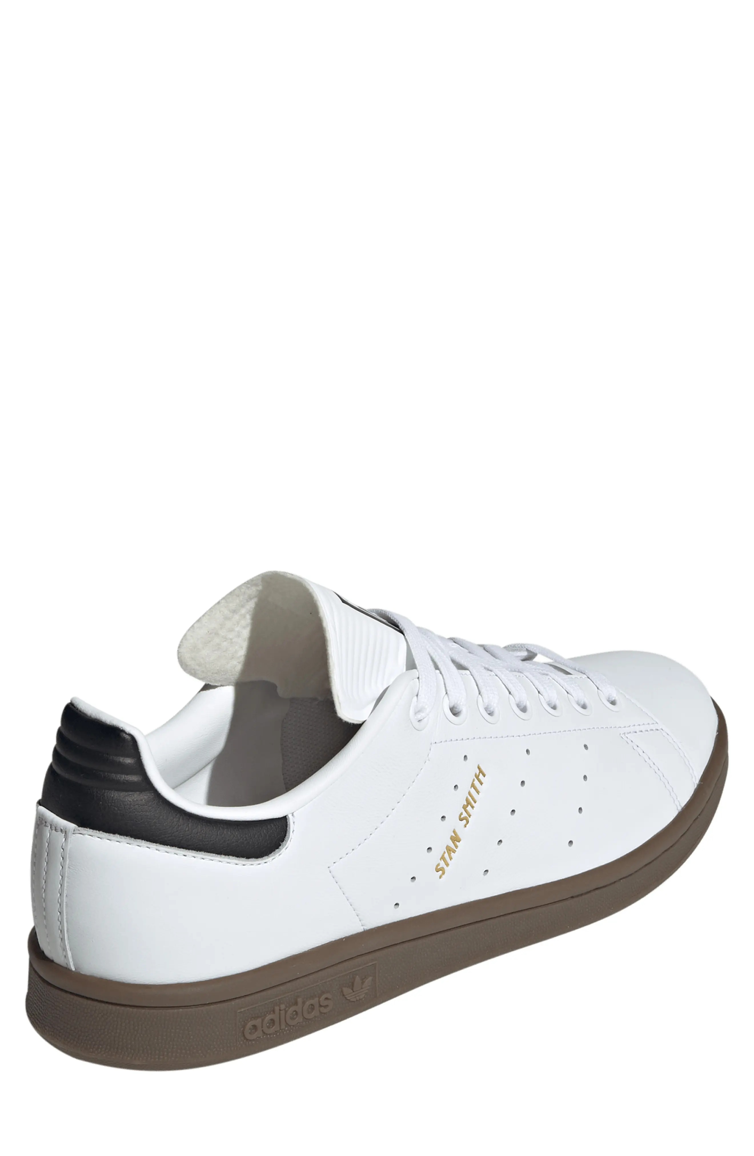 adidas Stan Smith Sneaker in Ftwr White Core Black Gum5 nordstrom REVERSIBLE