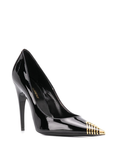 SAINT LAURENT high-heel leather pumps outlook