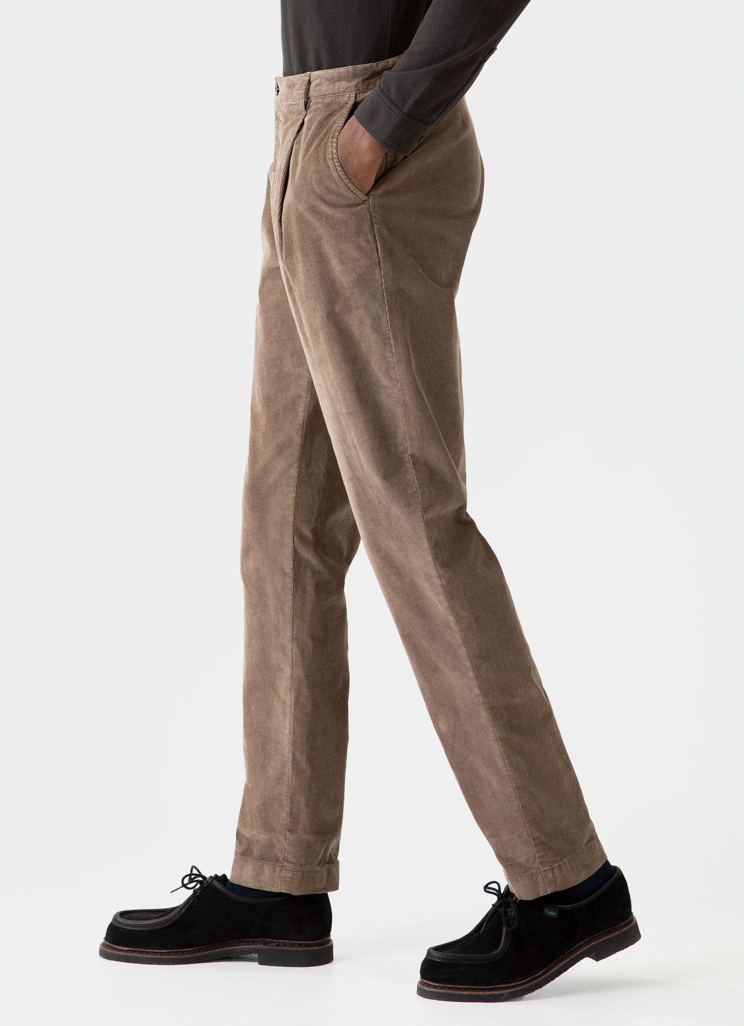 Pleated Corduroy Trouser - 5