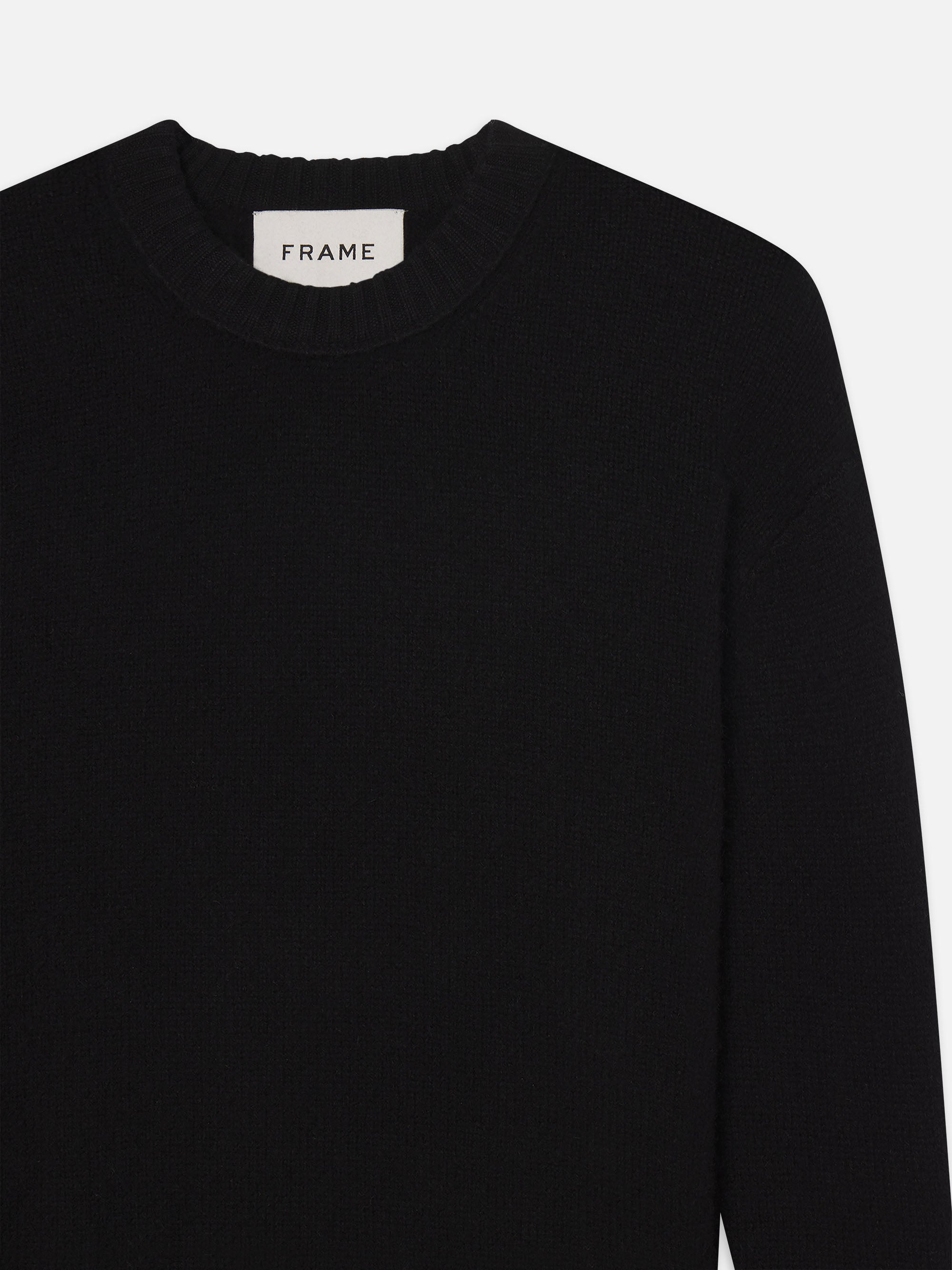 The Cashmere Crewneck Sweater in Noir - 3