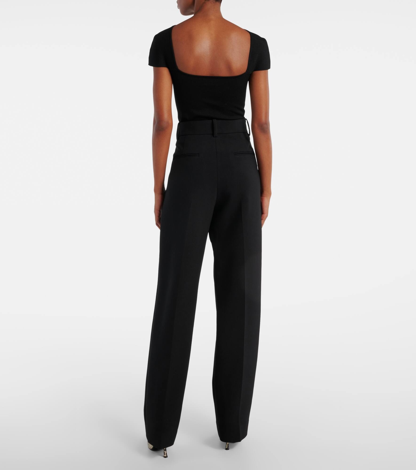 Cambie high-rise straight pants - 3