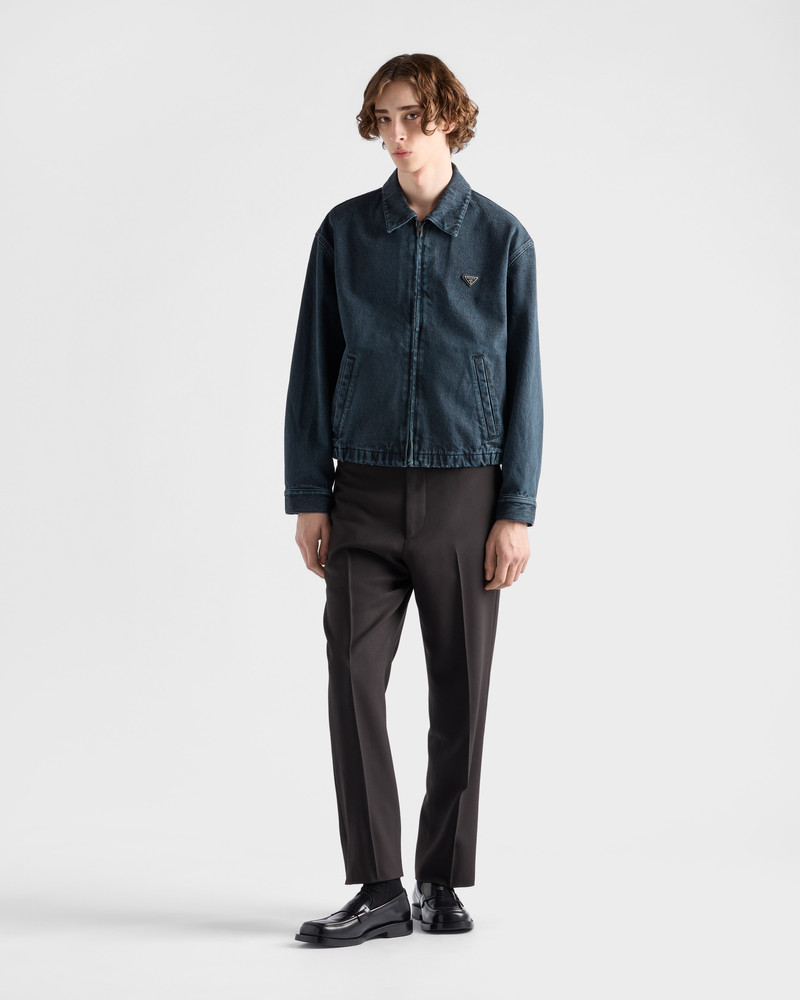 Prada Denim blouson jacket outlook