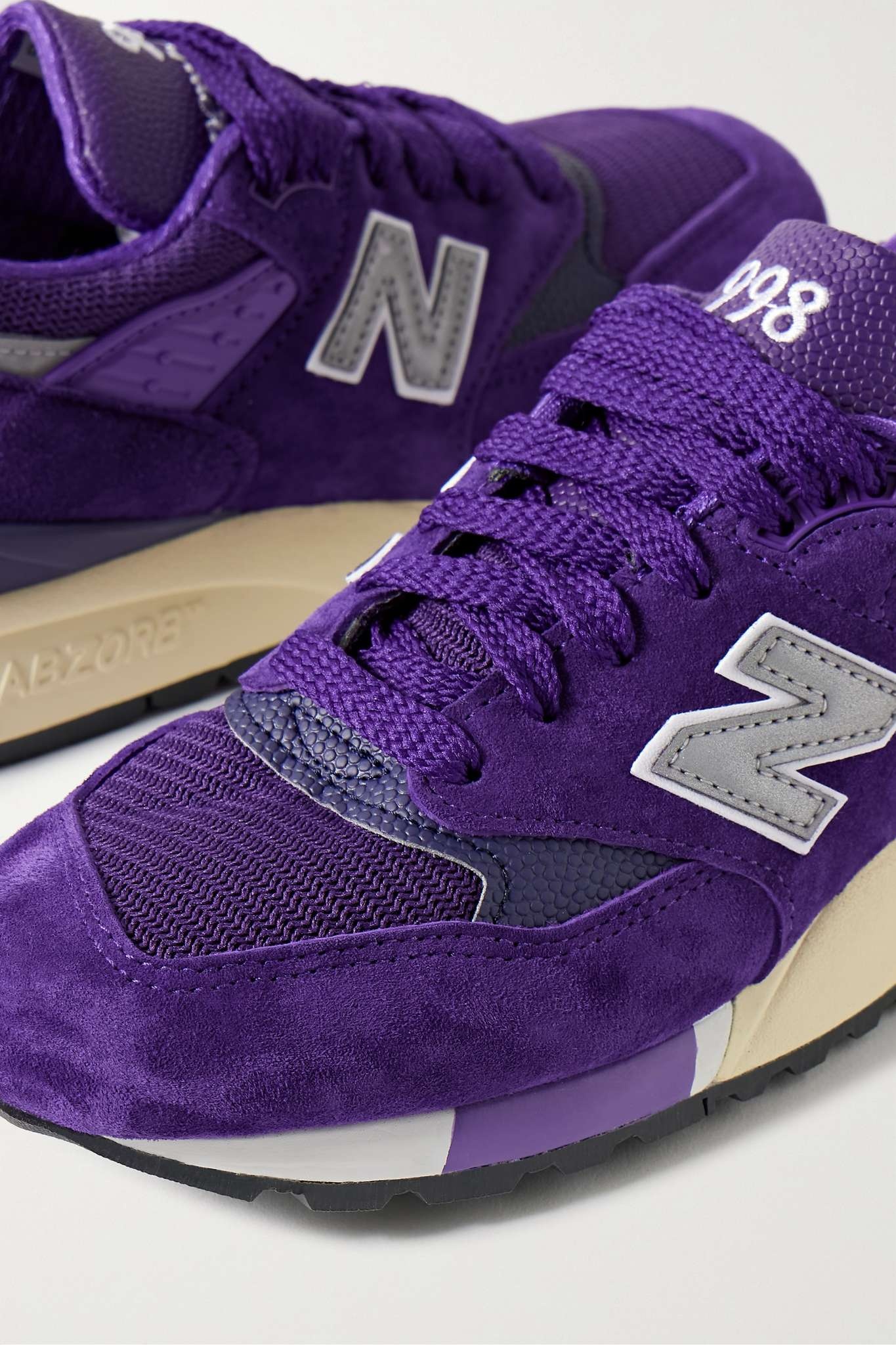 New Balance MADE in USA 998 Core rubber-trimmed leather, mesh and  