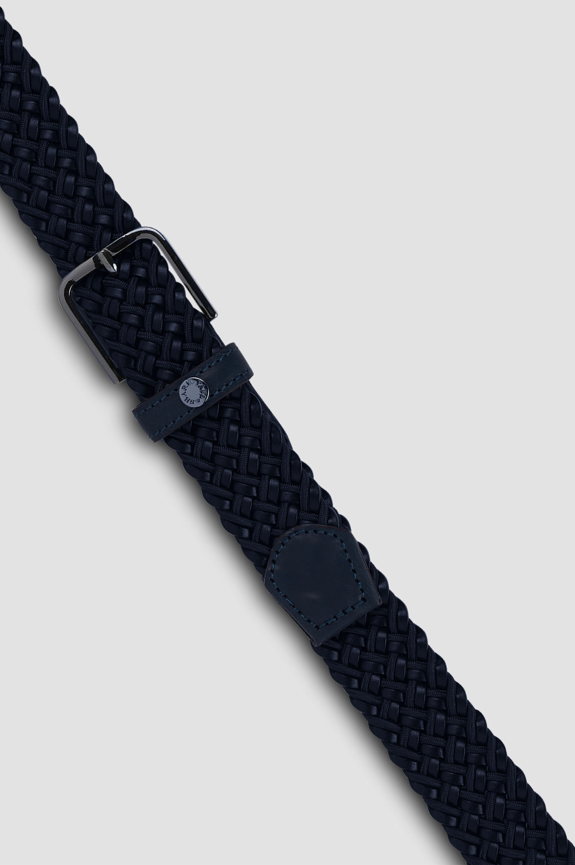 BRAIDED LEATHER ELASTIC BELT - 2