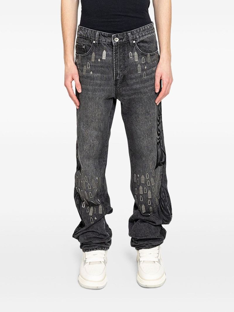 stud-embellished jeans 1