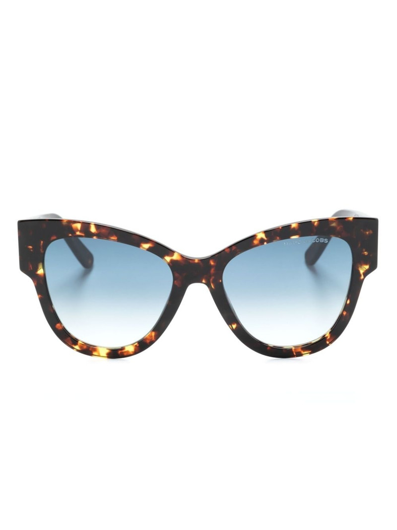 tortoiseshell-effect cat eye-frame sunglasses 1