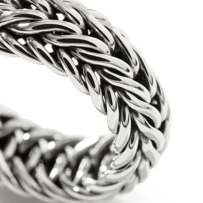 JOHN HARDY Icon Chevron Band Ring, Sterling Silver, Wide outlook