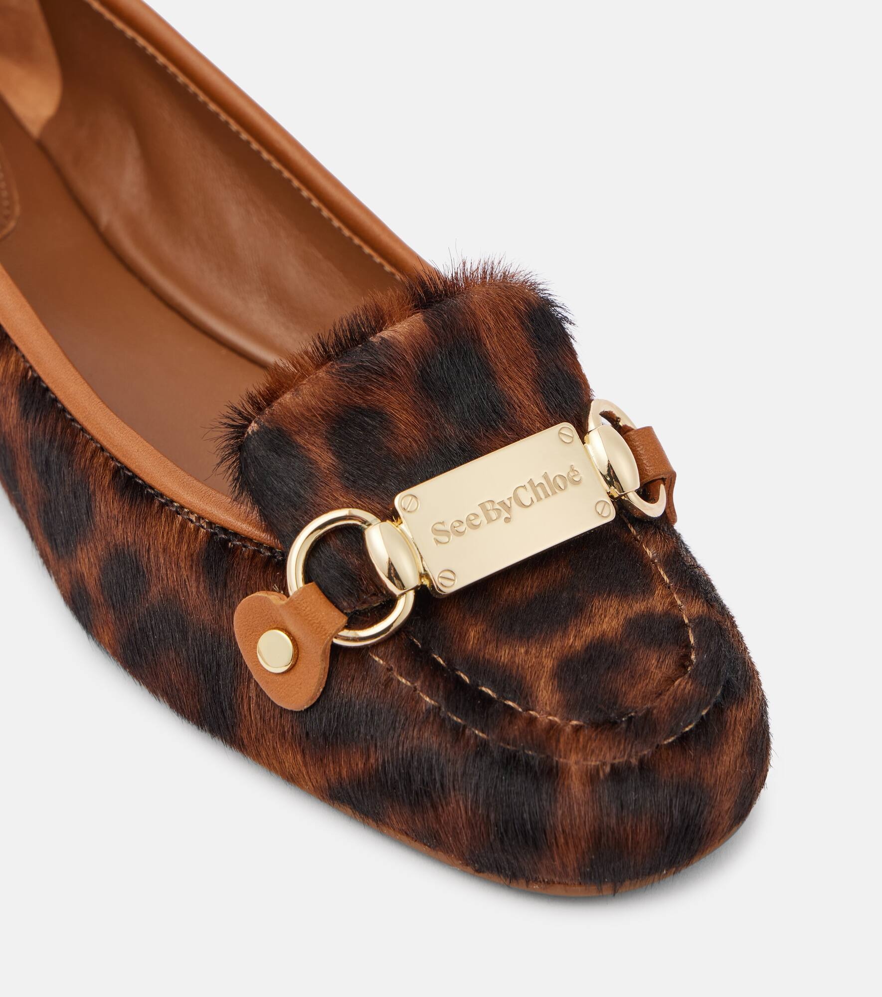 Signature calf hair ballet flats - 6
