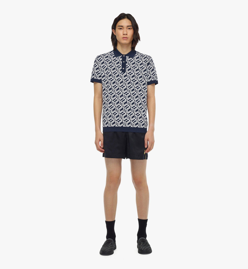 MCM Men’s Cubic Monogram Knit Polo outlook